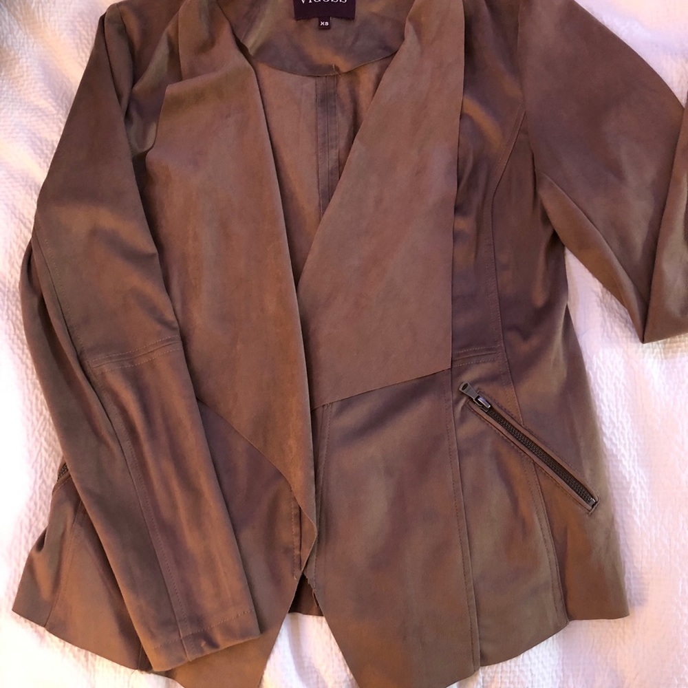 Saks 5th Ave Vigoss Lightweight Faux Suede Jacket